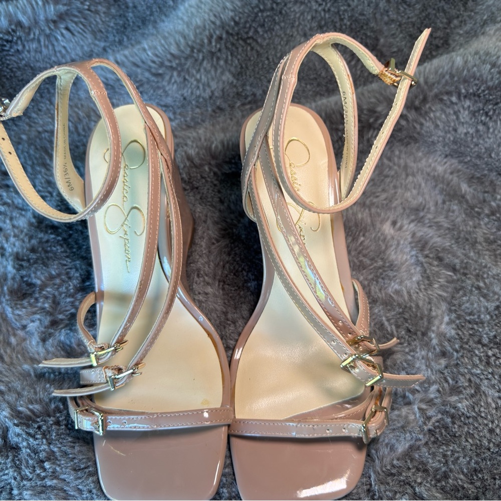 Jessica Simpson Blush Strappy Heels